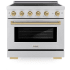 ZLINE Autograph Edition SINRSZ36CB - 36 Inch Freestanding Paramount Induction Range