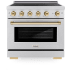 ZLINE Autograph Edition SINRSZ36G - 36 Inch Freestanding Paramount Induction Range