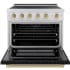 ZLINE Autograph Edition SINRSZBLM36CB - 36 Inch Freestanding Paramount Induction Range