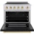 ZLINE Autograph Edition SINRSZBLM36G - 36 Inch Freestanding Paramount Induction Range
