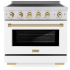 ZLINE Autograph Edition SINRSZWM36G - 36 Inch Freestanding Paramount Induction Range