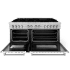 ZLINE RAWM60 - 60 Inch Pro-Style Double Oven Dual Fuel Range 7.4 cu. ft. Convection Oven