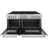 ZLINE RA60 60 Inch Pro-Style Double Oven Dual Fuel Range with 9 Sealed ...