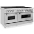 ZLINE RA60 - 60 Inch Pro-Style Double Oven Dual Fuel Range Angle View