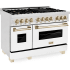 ZLINE Autograph Edition RASZWM48G - 48 Inch Dual Fuel Range