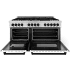 ZLINE Autograph Edition RAZWM60MB - 60 Inch Pro-Style Double Oven Dual Fuel Range 7.4 cu. ft. Convection Oven