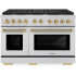 ZLINE Autograph Edition SDRZ48KG - 48 Inch Pro-Style Double Oven Dual Fuel Range