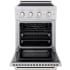 ZLINE Paramount SINR24 - ZLINE 24 in. 3.2 cu. ft. Paramount Induction Range with 3 Element Cooktop and Electric Convection Oven in Stainless Steel (SINR24) front, oven open. 24 Inch Freestanding Induction Range