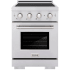 ZLINE Paramount SINR24 - ZLINE 24 in. 3.2 cu. ft. Paramount Induction Range with 3 Element Cooktop and Electric Convection Oven in Stainless Steel (SINR24) 24 Inch Freestanding Induction Range