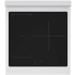 ZLINE Paramount SINR24 - ZLINE 24 in. 3.2 cu. ft. Paramount Induction Range with 3 Element Cooktop and Electric Convection Oven in Stainless Steel (SINR24) top-down, above cooktop. 24 Inch Freestanding Induction Range