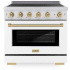 ZLINE Autograph Edition SINRZWM36CB - 36 Inch Freestanding Paramount Induction Range
