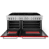 ZLINE RARM60 - 60 Inch Pro-Style Double Oven Dual Fuel Range 7.4 cu. ft. Convection Oven