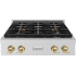 ZLINE Paramount PSRTZ30CB - ZLINE Autograph Edition 30 in. Paramount Gas Rangetop with 4 Burner DuoPro Cooktop in Stainless Steel and Champagne Bronze Accents (PSRTZ-30-CB) front. 30 Inch Gas Rangetop with 4 Sealed Burners