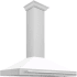 ZLINE KB4STXWM48 - 48 Inch Wall Mount Chimney Hood in Stainless Steel with White Matte Shell