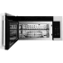 ZLINE MWOOTRH30SS - ZLINE 30 in. 1.5 cu. ft. Over-The-Range Convection Microwave Oven in Satin Stainless Steel with Traditional Handle and Sensor Cooking (MWO-OTR-H-30-SS) front, open, with rack. 30 in. 1.5 cu. ft. Over-The-Range Convection Microwave Oven