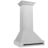 ZLINE Autograph Edition 8654SNZ30MB - ZLINE Autograph Edition 30 in. Satin Stainless Steel Wall Mount Range Hood with Matte Black Handle (8654SNZ-30-MB) side. 30 Inch Wall Mount Range Hood