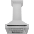 ZLINE Autograph Edition 8654SNZ30MB - ZLINE Autograph Edition 30 in. Satin Stainless Steel Wall Mount Range Hood with Matte Black Handle (8654SNZ-30-MB) front, under. 30 Inch Wall Mount Range Hood