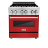 ZLINE RARM30 - 30 Inch Dual Fuel Range with Red Matte Door