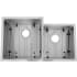 ZLINE SRDR32 - Jackson 32 Inch Undermount Double Bowl Stainless Steel Kitchen Sink Extra Deep, High Capacity Basins