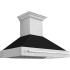ZLINE 8654STXBLM48 - 48 Inch Wall Mount Chimney Hood 700 CFM Internal Blower