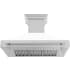 ZLINE 8654STXWM48 - 48 Inch Wall Mount Chimney Hood Dishwasher-safe Stainless Steel Baffle Filters