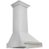 ZLINE Autograph Edition 8654STZ30CB - ZLINE Autograph Edition 30 in. Stainless Steel Range Hood with Stainless Steel Shell and Champagne Bronze Handle 30 Inch Wall Mount Range Hood