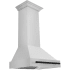 ZLINE Autograph Edition 8654STZ30MB - ZLINE Autograph Edition 30 in. Stainless Steel Range Hood with Stainless Steel Shell and Matte Black Handle 30 Inch Wall Mount Range Hood