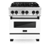 ZLINE Autograph Edition RAZWM30MB - 30 Inch Pro-Style Dual Fuel Range