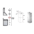 ZLINE 2PCEXT687 - 2 Pcs. 36 In. Chimney Extensions for 10 Ft. to 12 Ft. Ceilings