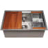 ZLINE SLS27S - 27 Inch Garmisch Undermount Single Bowl Kitchen Sink with Bottom Grid and Accessories