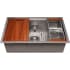 ZLINE SLS30S - 30 Inch Garmisch Undermount Single Bowl Kitchen Sink with Bottom Grid and Accessories