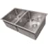 ZLINE SR50D33S - Anton 33 Inch Undermount Double Bowl Stainless Steel Kitchen Sink Extra Deep Basins