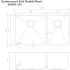 ZLINE SR60D33S - Chamonix Undermount Double Bowl Kitchen Sink Dimension