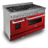 ZLINE RASRG48 - 48 Inch Pro-Style Double Oven Dual Fuel Range 7 Sealed Burners