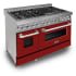 ZLINE RASRM48 - 48 Inch Pro-Style Double Oven Dual Fuel Range 7 Sealed Burners
