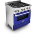 ZLINE RABM30 - 30 Inch Dual Fuel Range with Blue Matte Door