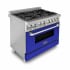 ZLINE RABM36 - 36 Inch Dual Fuel - Gas Range/Electric Oven - Blue Matte