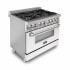 ZLINE RAWM36 - 36 Inch Dual Fuel - Gas Range/Electric Oven - White Matte