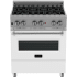 ZLINE RASWM30 - Professional DuraSnow® Dual Fuel Range - White Matte
