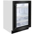 ZLINE RBSOBS24 - Touchstone 24 Inch Beverage Center with Black Stainless Steel Glass Door &amp; Black Stainless Steel Handle