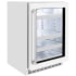 ZLINE RBSOWM24 - Touchstone 24 Inch Beverage Center with White Matte Glass Door &amp; Stainless Steel Handle