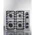 Summit ZTL033S - ZTL033S 24 Inch Gas Cooktop with 4 Sealed Burners Main Image