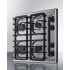 Summit ZTL033S - 24 Inch Gas Cooktop with 4 Sealed Burners Angled View