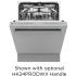 Bertazzoni DW24T3IXT - 24 Inch Fully Integrated Built-In Dishwasher with 16 Place Setting Capacity