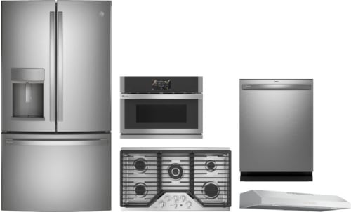 Collage of PYE22KYNFS, PSB9100SVSS, PGP9036SLSS, PVX7360SJSS, PDT715SYVFS