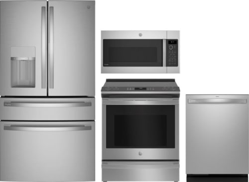 Collage of PVD28BYNFS, PSS93YPFS, PDT755SYVFS, PVM9179SRSS