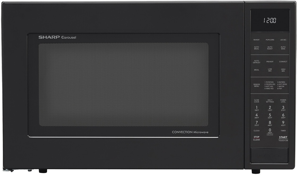 Sharp R820BK 0.9 Cu. Ft. Countertop Microwave Oven with 900 Cooking ...