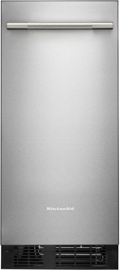 KitchenAid 20 Cu. Ft. 30 in. Width Standard Depth French Door Refrigerator w/ Interior Dispense in Black Stainless Steel KRFF300EBS on Fridge.com