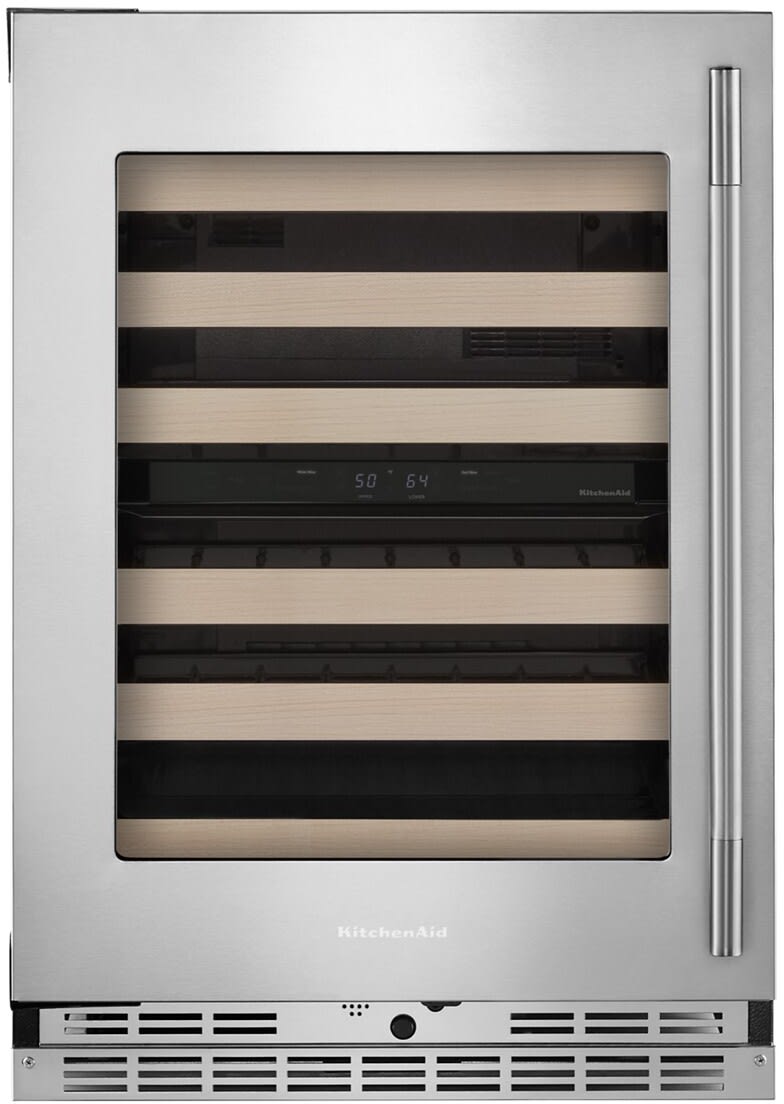 KitchenAid 20 Cu. Ft. 36 in. Width Counter-Depth French Door Refrigerator w/ Interior Dispense in White KRFC136RWH on Fridge.com