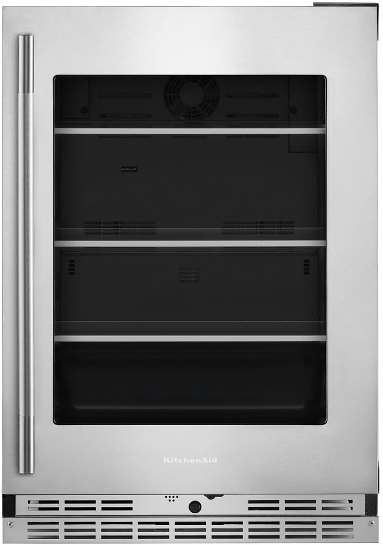 Kj。 KitchenAid KUWR324SSB 24 Inch Undercounter Dual Zone Wine Cellar